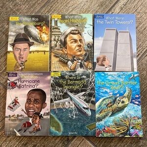 What Was Where Is Kids Non Fiction Books Lot of 6